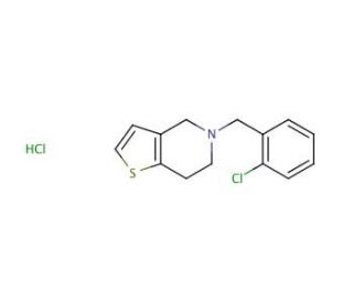 Ticlopidine Hydrochloride (CAS 53885-35-1) - chemical structure image