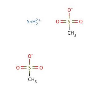 Tin(II) methanesulfonate solution (CAS 53408-94-9) - chemical structure image
