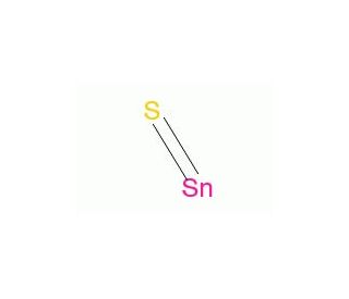 Tin(II) sulfide (CAS 1314-95-0) - chemical structure image