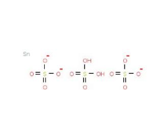 Tin(IV) sulfate - sulfuric acid solution - chemical structure image
