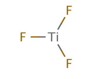 Titanium(III) fluoride (CAS 13470-08-1) - chemical structure image