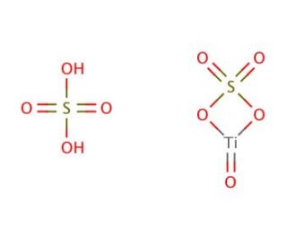 Titanium(IV) oxysulfate (CAS 13825-74-6) - chemical structure image