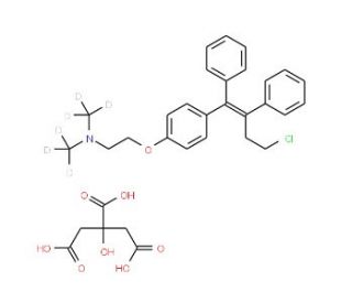 Toremifene-d6 Citrate - chemical structure image
