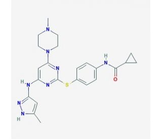 Tozasertib (CAS 639089-54-6) - chemical structure image