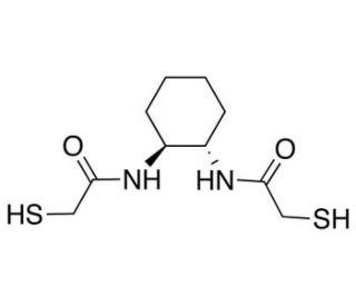 (&plusmn;)-trans-1,2-Bis(2-mercaptoacetamido)cyclohexane (CAS 257641-01-3) - chemical structure image