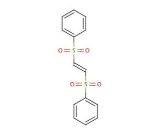 trans-1,2-Bis(phenylsulfonyl)ethylene (CAS 963-16-6) - chemical structure image