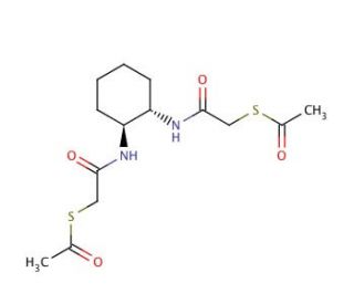 (&plusmn;)-trans-1,2-Bis(thioacetateacetamido)cyclohexane - chemical structure image