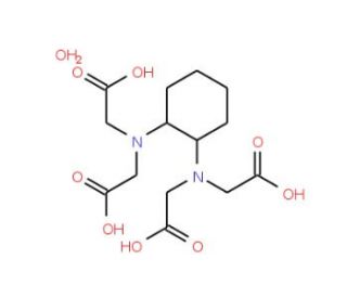 trans-1,2-Cyclohexanediamine- N,N,N&prime;,N&prime;- tetraacetic acid (CAS 13291-61-7) - chemical structure image