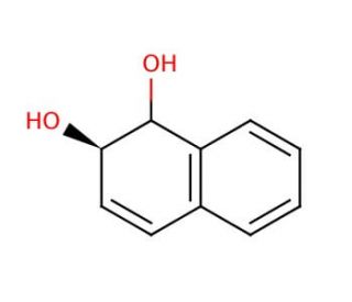 (&plusmn;)-trans-1,2-Dihydroxy-1,2-dihydronaphthalene (CAS 771-16-4) - chemical structure image