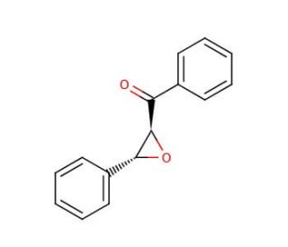 trans-1,3-Diphenyl-2,3-epoxypropan-1-one (CAS 7570-86-7) - chemical structure image