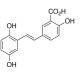 trans-1-(3′-Carboxy-4′-hydroxyphenyl)-2-(2,5-dihydroxyphenyl)ethene (CAS 150258-63-2) - chemical structure image