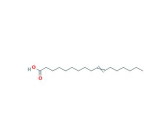 trans-10-Heptadecenoic acid (CAS 126761-43-1) - chemical structure image