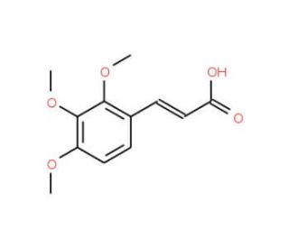 trans-2,3,4-Trimethoxycinnamic acid (CAS 33130-03-9) - chemical structure image