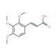 trans-2,3,4-Trimethoxycinnamic acid (CAS 33130-03-9) - chemical structure image