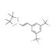 trans-2-[3,5-Bis(trifluoromethyl)phenyl]vinylboronic acid pinacol ester (CAS 1073354-87-6) - chemical structure image
