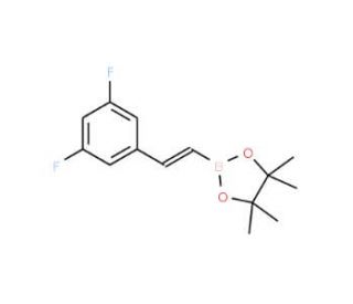 trans-2-(3,5-Difluorophenyl)vinyl boronic acid pinacol ester (CAS 1073354-58-1) - chemical structure image