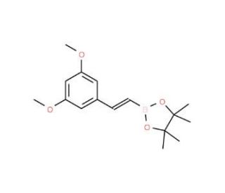 trans-2-(3,5-Dimethoxyphenyl)vinylboronic acid pinacol ester (CAS 1073354-86-5) - chemical structure image