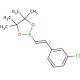 trans-2-(3-Chlorophenyl)vinylboronic acid pinacol ester (CAS 871125-84-7) - chemical structure image