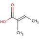 trans-2,3-Dimethylacrylic acid (CAS 80-59-1) - chemical structure image