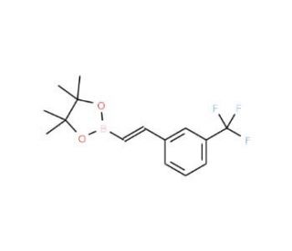 trans-2-(3-Trifluoromethylphenyl)vinylboronic acid pinacol ester (CAS 1073354-88-7) - chemical structure image