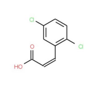 trans-2,5-Dichlorocinnamic Acid (CAS 20595-47-5) - chemical structure image