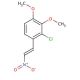 trans-2-Chloro-3,4-dimethoxy-β-nitrostyrene (CAS 41122-35-4) - chemical structure image
