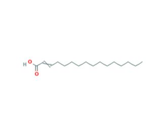 trans-2-Hexadecenoic acid (CAS 929-79-3) - chemical structure image