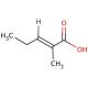 trans-2-Methyl-2-pentenoic acid (CAS 16957-70-3) - chemical structure image
