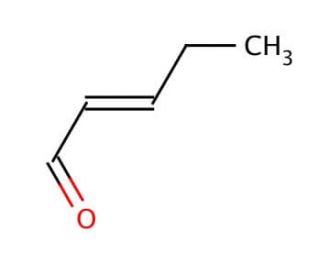trans-2-Pentenal (CAS 1576-87-0) - chemical structure image