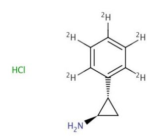trans 2-(Phenyl-d5)-cyclopropylamine Hydrochloride (CAS 107077-98-5) - chemical structure image
