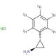 trans 2-(Phenyl-d5)-cyclopropylamine Hydrochloride (CAS 107077-98-5) - chemical structure image