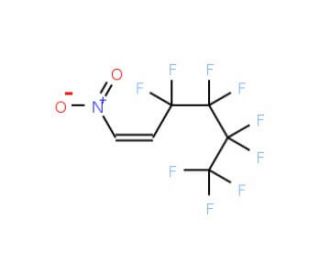 trans-3,3,4,4,5,5,6,6,6-Nonafluoro-1-nitrohex-1-ene (CAS 306935-66-0) - chemical structure image