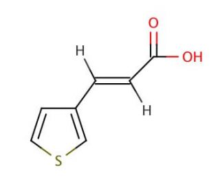 trans-3-(3-Thienyl)acrylic acid (CAS 102696-71-9) - chemical structure image