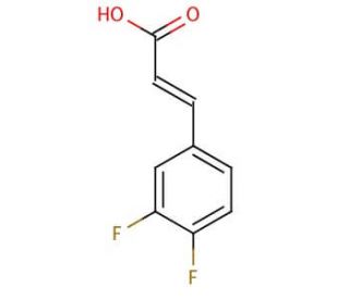 trans-3,4-Difluorocinnamic acid (CAS 112897-97-9) - chemical structure image
