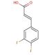 trans-3,4-Difluorocinnamic acid (CAS 112897-97-9) - chemical structure image