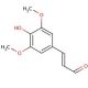 trans-3,5-Dimethoxy-4-hydroxycinnamaldehyde (CAS 4206-58-0) - chemical structure image
