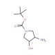 trans-3-Amino-1-Boc-4-hydroxypyrrolidine (CAS 148214-90-8) - chemical structure image
