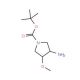 trans-3-Amino-1-Boc-4-methoxypyrrolidine (CAS 429673-79-0) - chemical structure image