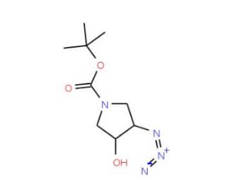trans-3-Azido-1-Boc-4-hydroxypyrrolidine (CAS 143700-05-4) - chemical structure image