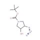 trans-3-Azido-1-Boc-4-hydroxypyrrolidine (CAS 143700-05-4) - chemical structure image