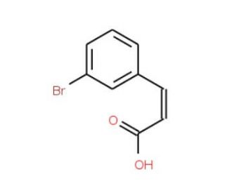 trans-3-Bromocinnamic acid (CAS 14473-91-7) - chemical structure image