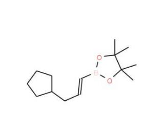 trans-3-(Cyclopentyl)-1-propenylboronic acid pinacol ester (CAS 1073354-57-0) - chemical structure image