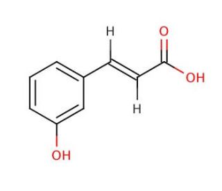 trans-3-Hydroxycinnamic acid (CAS 14755-02-3) - chemical structure image