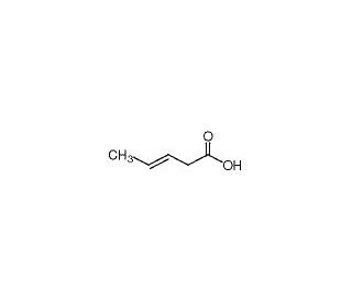 trans-3-Pentenoic Acid (CAS 1617-32-9) - chemical structure image