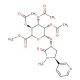 trans-3′-Hydroxy Cotinine 2,3,4-Tri-O-acetyl-O-β-D-glucuronide Methyl Ester - chemical structure image
