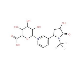 trans-3&prime;-Hydroxy Cotinine-d3 N-&beta;-D-Glucuronide - chemical structure image