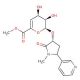trans-3′-Hydroxy Cotinine-O-(4-deoxy-4,5-didehydro)-β-D-glucuronide Methyl Ester - chemical structure image