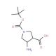 trans-4-Amino-1-Boc-pyrrolidine-3-carboxylic acid (CAS 369623-85-8) - chemical structure image