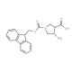 trans-4-Amino-1-Fmoc-pyrrolidine-3-carboxylic acid - chemical structure image