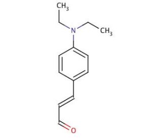 trans-4-(Diethylamino)cinnamaldehyde (CAS 22411-59-2) - chemical structure image